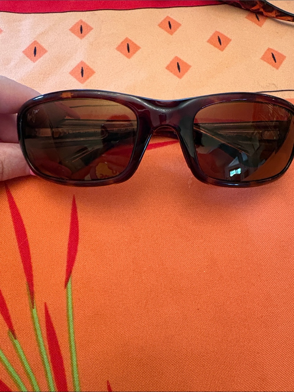 Maui Jim Unisex Sunglasses - Dark Brown Frame with Brown Lenses